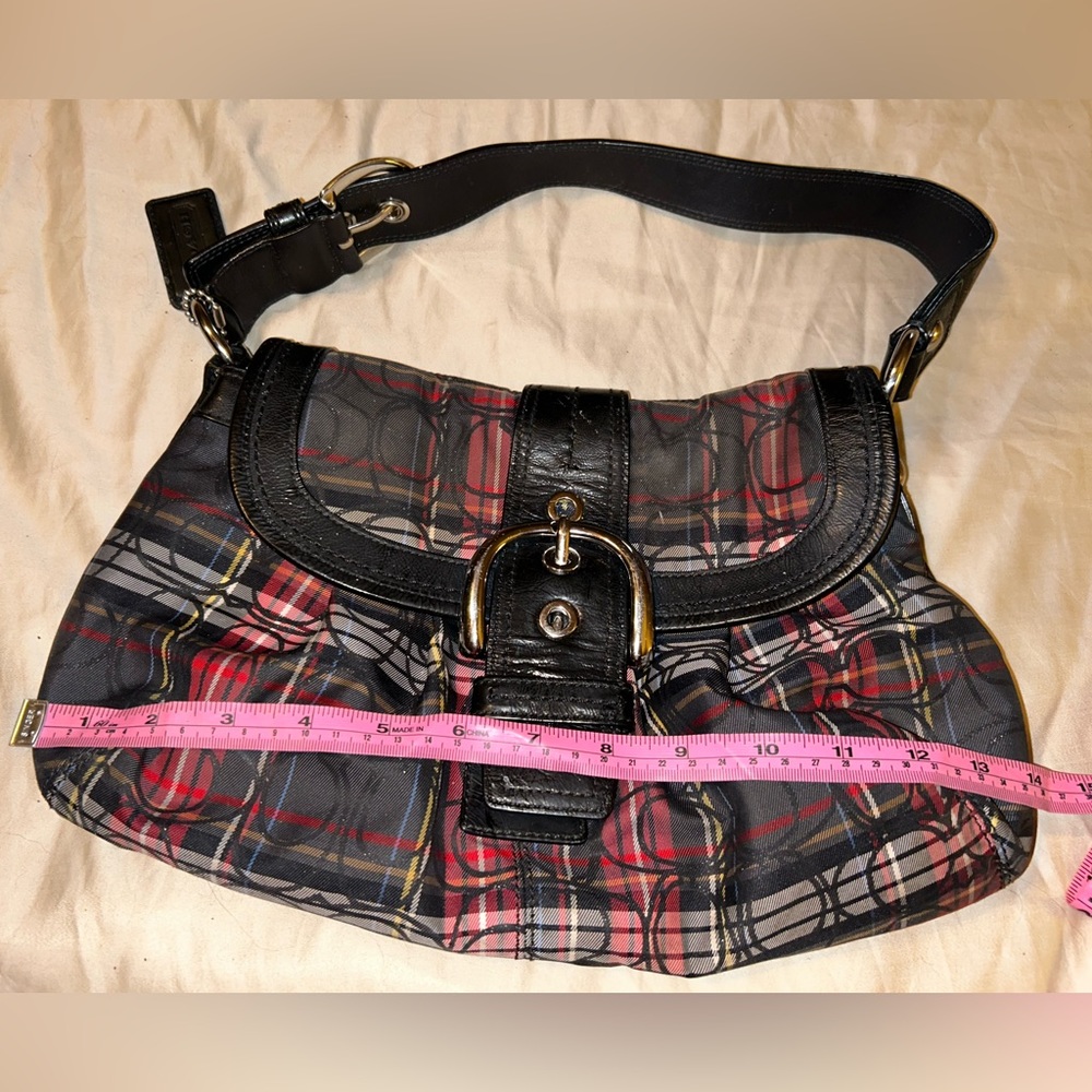 Coach Poppy Soho Tartan Plaid Hobo Bag. Very gently carried